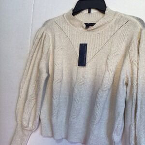 ADRIENNE VITTADINI Sweater Women's PL‎ Knit Pullover With Glamour NWT